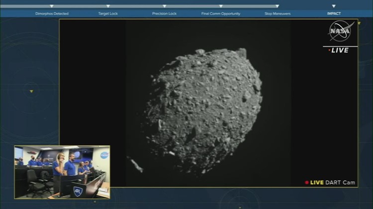 NASA Dart spacecraft crashes into asteroid