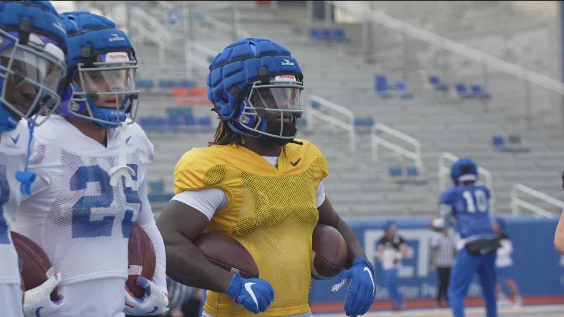 It's only been a few days since the Boise State football program was shook from top to bottom, but it's hard to tell if you watch the Broncos work at practice.