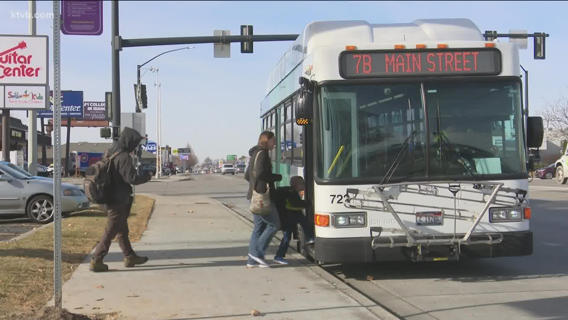 Boise is looking to fund VTR $8.7 million for the 2022 fiscal year but does not plan on increasing bus route frequency until ridership returns to pre-pandemic level.