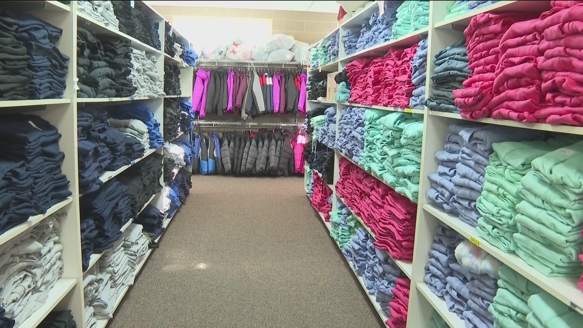 The program helps about 3,400 children each year and has been collaborating with Ada County school districts to provide students with brand new clothing since 1990.