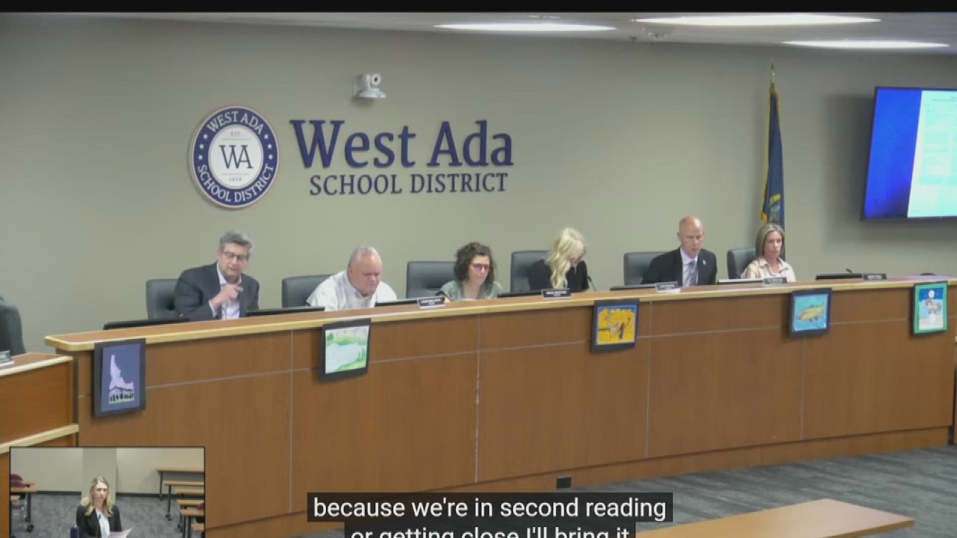 The West Ada School Board took up policy changes again.