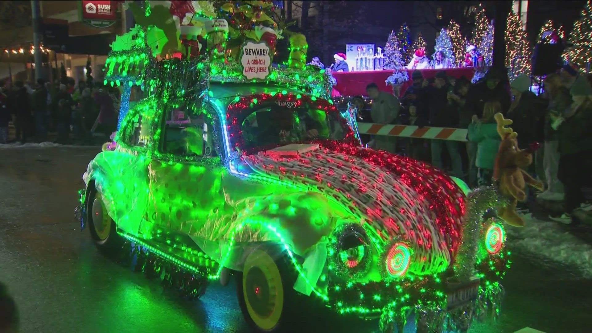 Downtown Meridian transformed into a winter wonderland Friday evening with its annual Winter Lights Parade and Christmas tree lighting in the Generations Plaza.