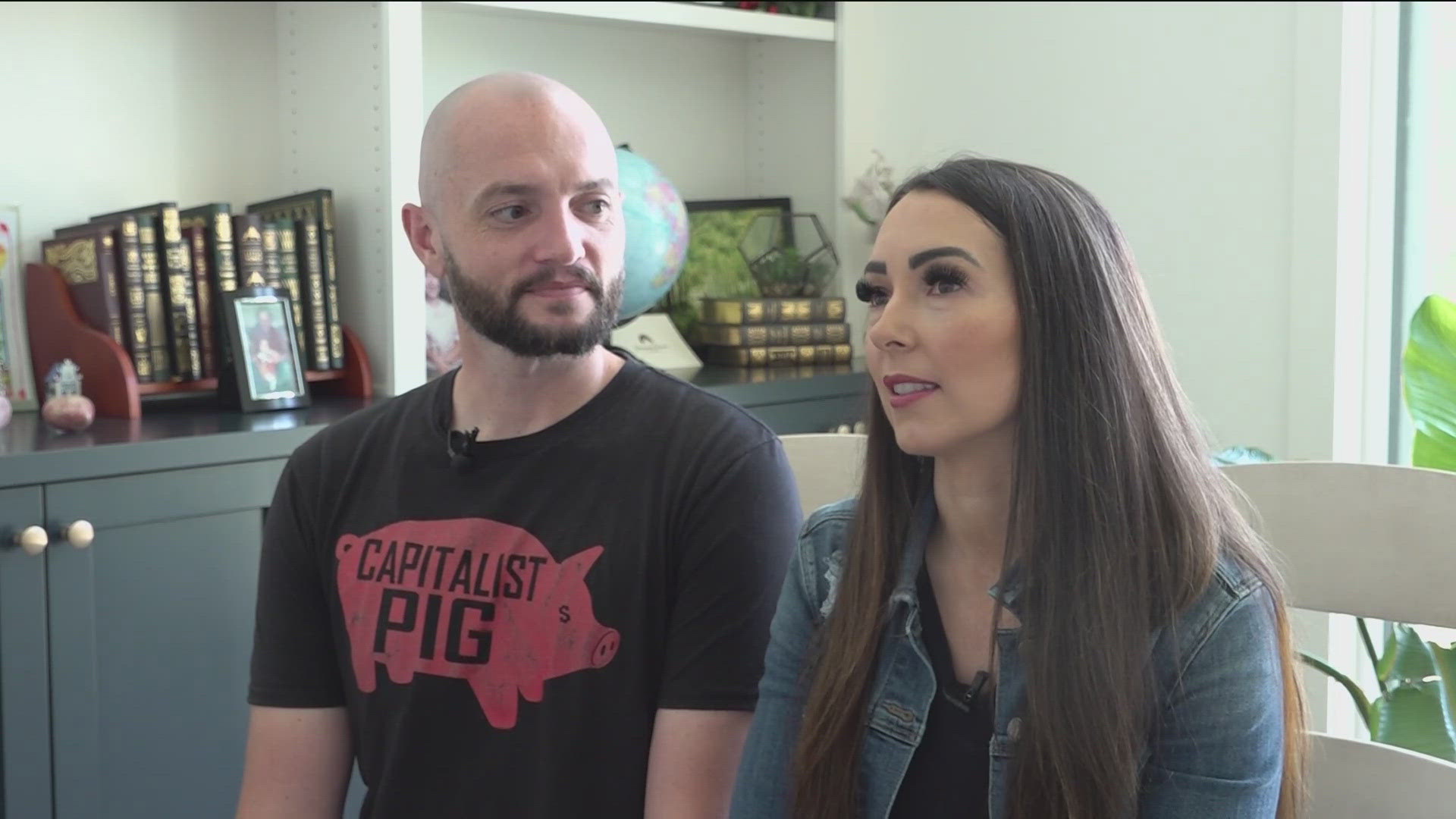 The couple said they are selling tickets to help offset the strained costs of the wedding. 