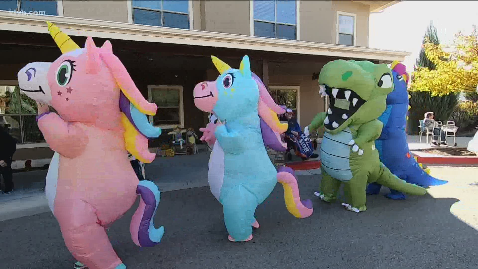 Healthcare Share Treasure Valley organized a parade for seniors in care facilities, but this parade included something a bit unusual that made the residents smile.