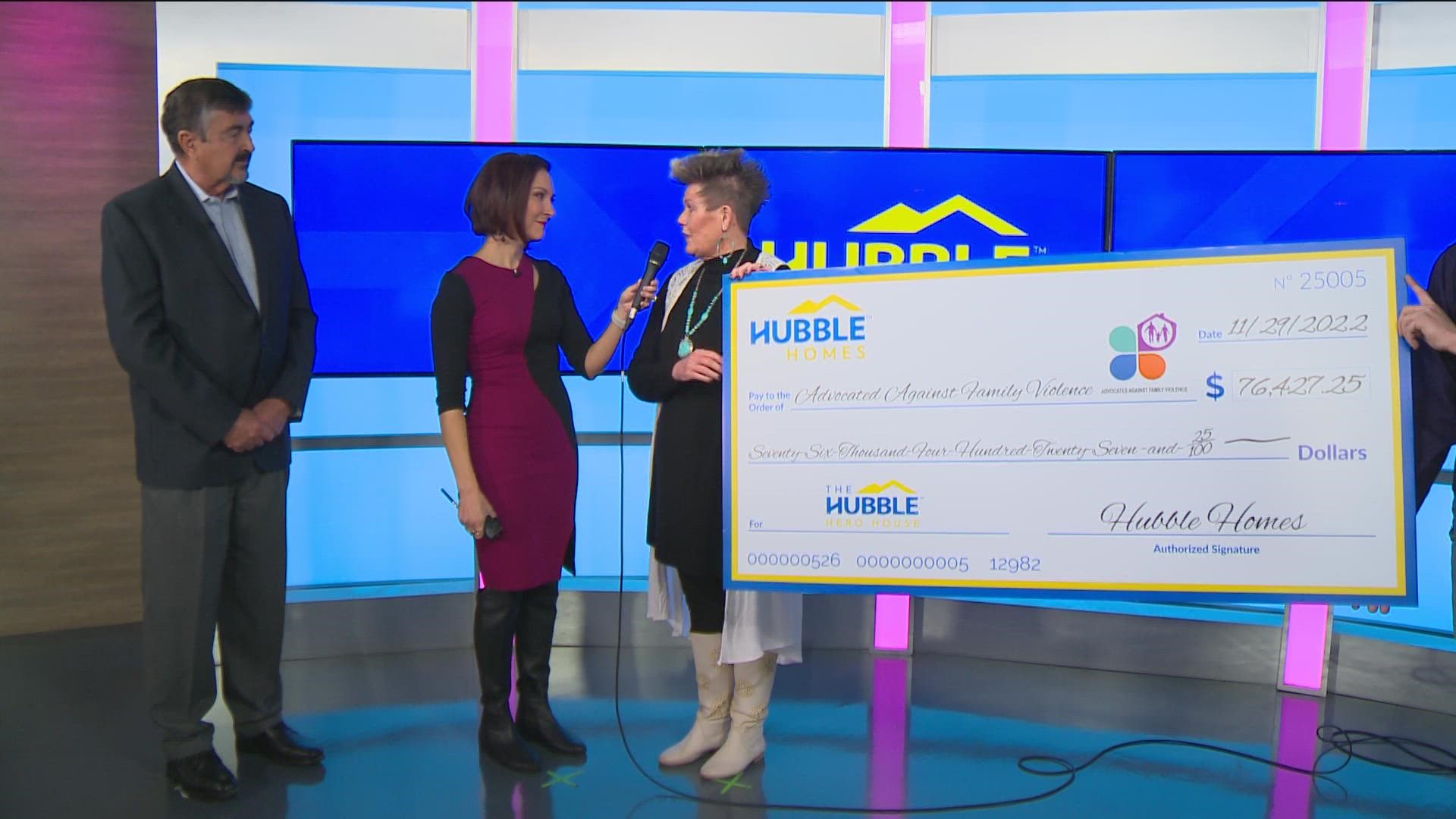 Sponsored by Hubble Homes. Today, Hubble Homes is giving to 7 different local charities.