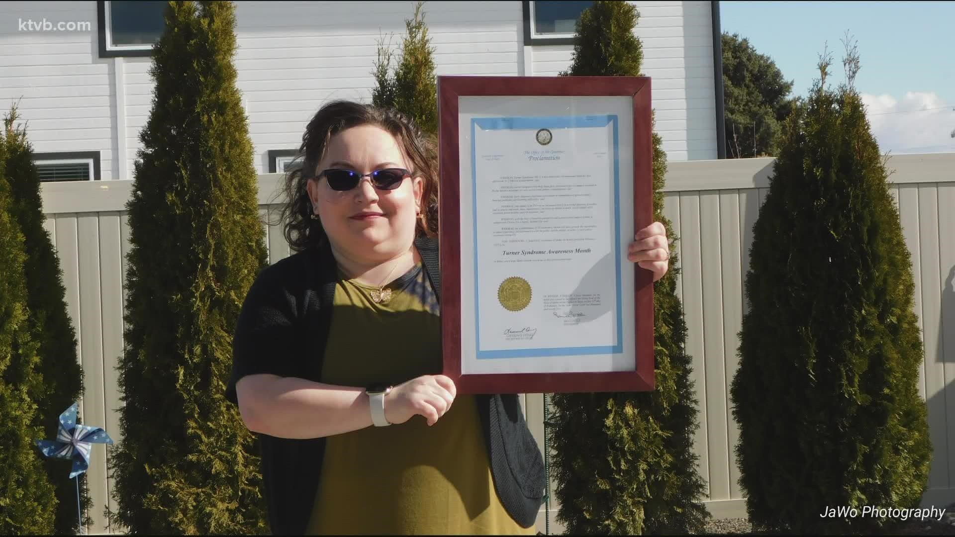 According to the Turner Syndrome Foundation, 408 women are impacted by Turner Syndrome in Idaho. A local woman's letter to Gov. Brad Little increased awareness.