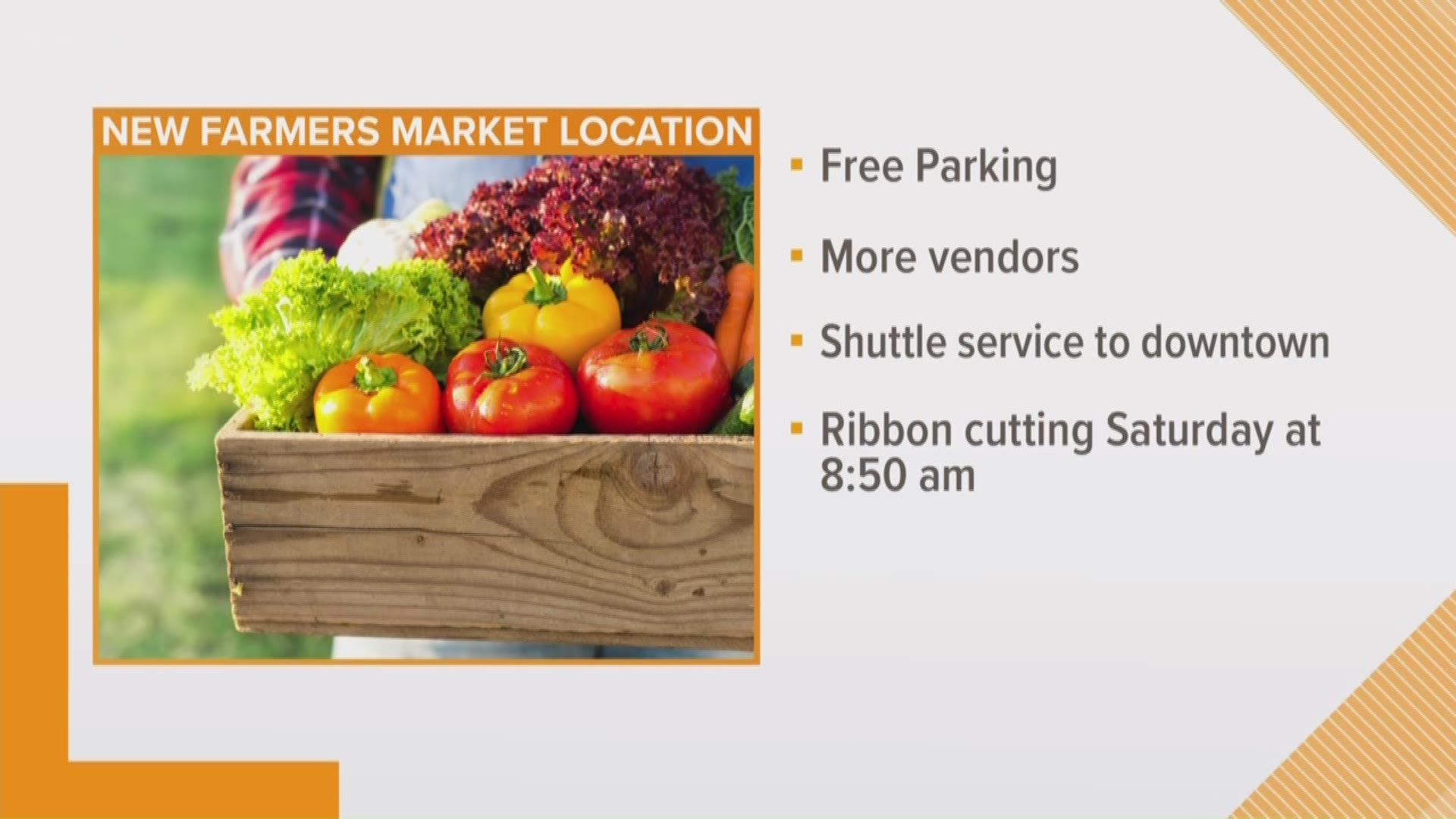Organizers say there will be a free shuttle service to and from the market.