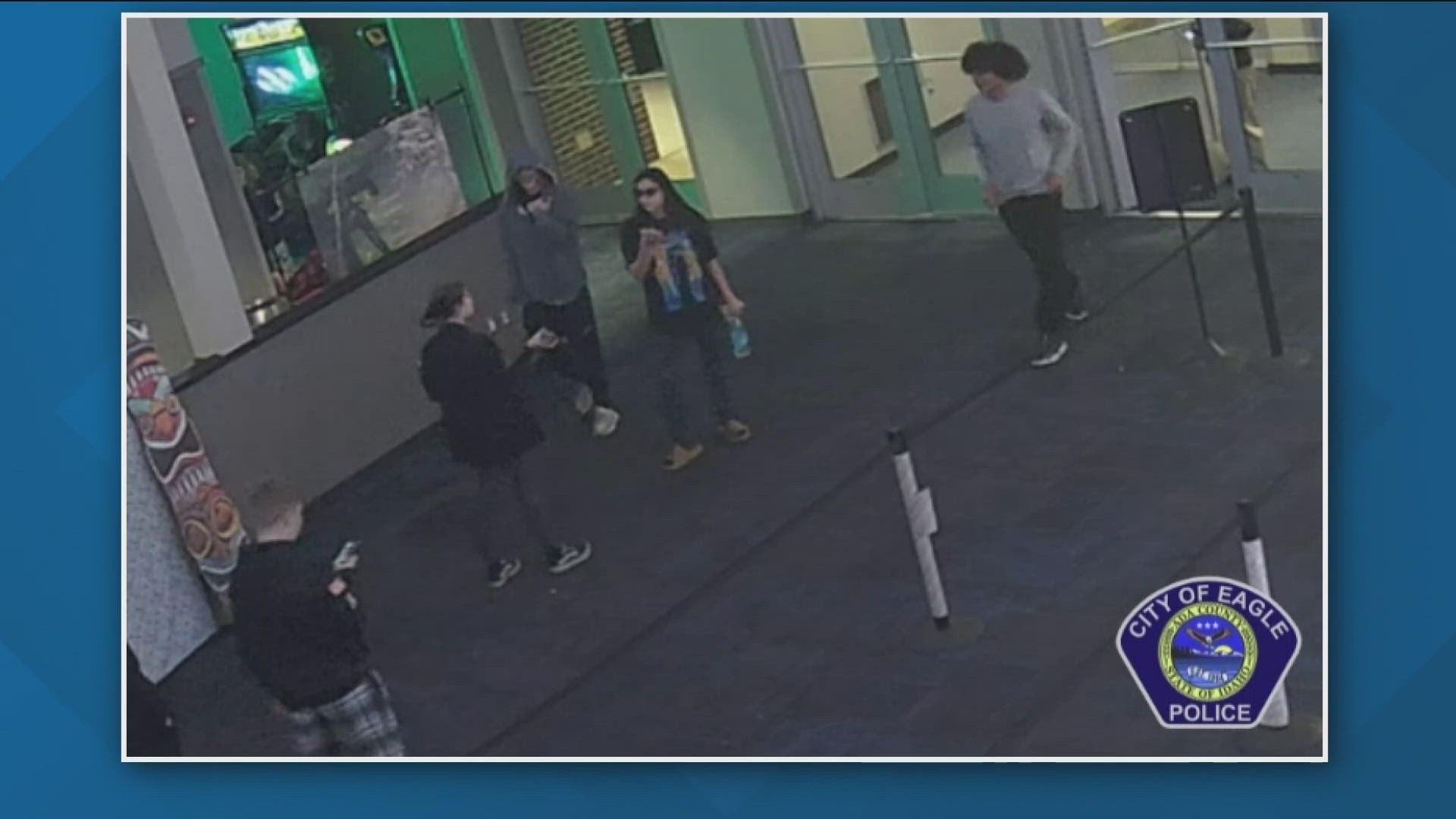 Eagle Police are trying to identify several individuals involved in a fight at the Luxe Reel Theatre on Dec. 22, 2024. 