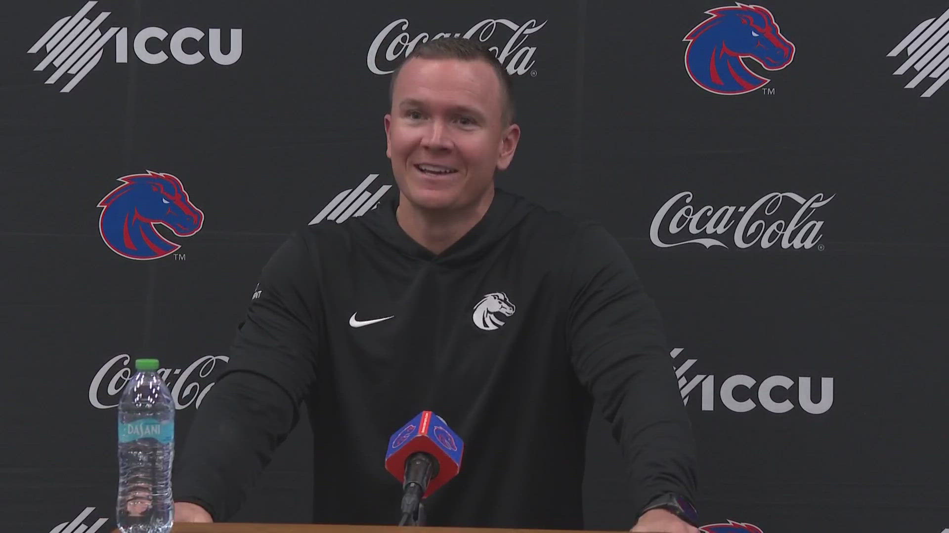 Spencer Danielson, Erik Chinander and Nate Potter meet with the media to preview Boise State's matchup with App State at Albertsons Stadium on Saturday.
