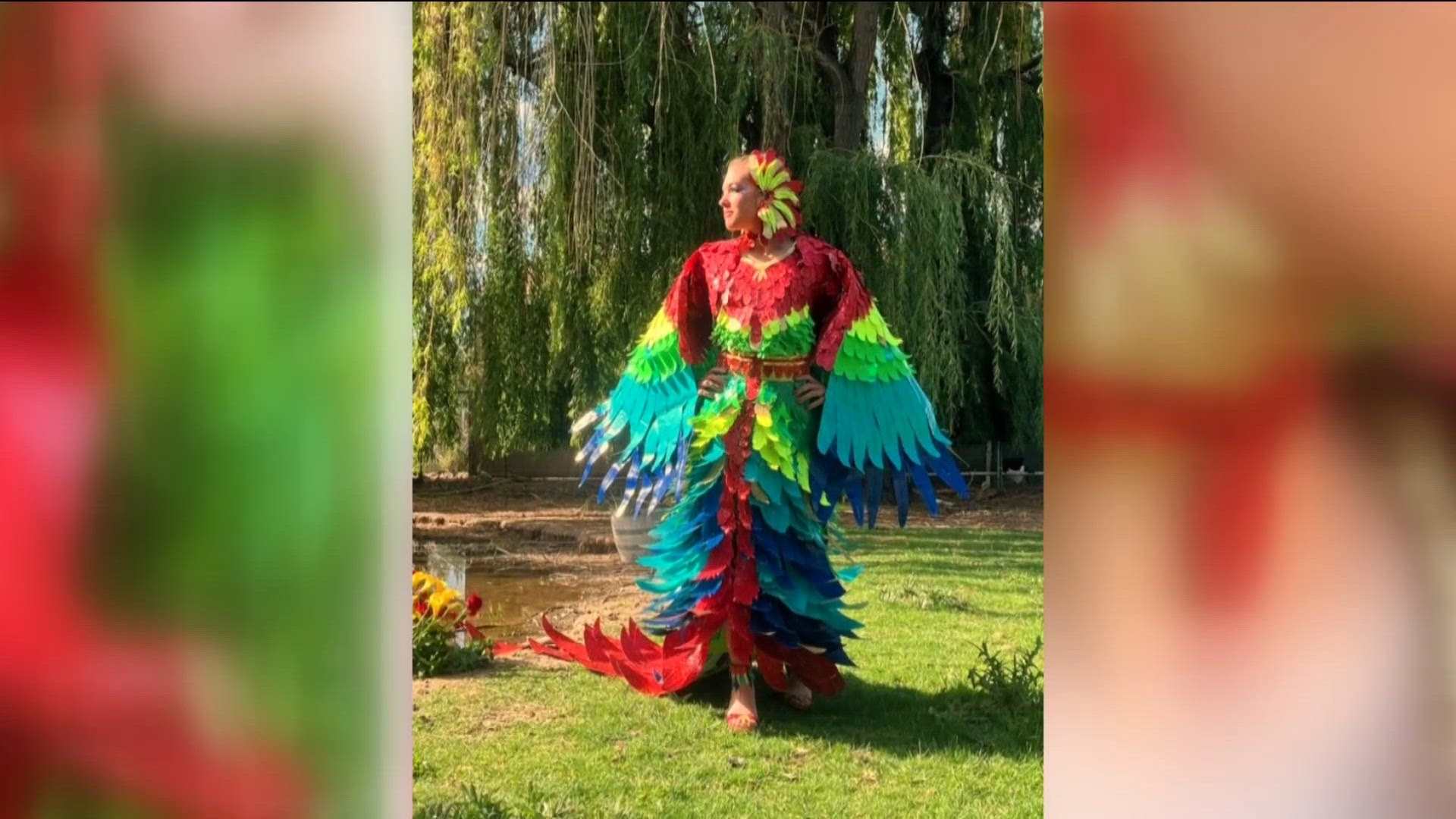 Idaho student creates duct-tape prom dress inspired by endangered bird