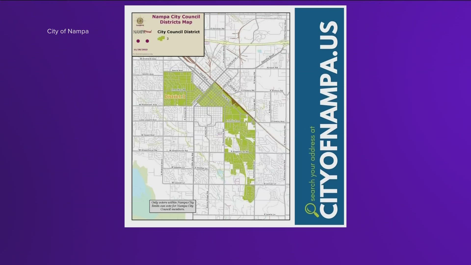 District 3 residents interested in the position must apply by Sunday, Dec. 10. The appointed resident will serve on Nampa City Council through the end of 2025.