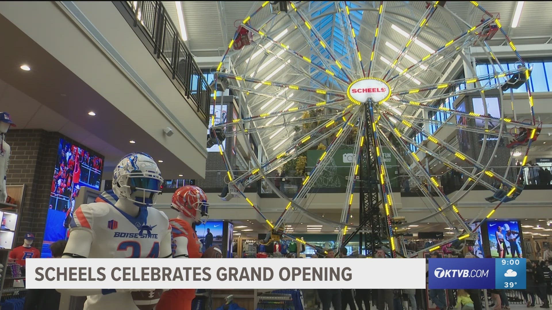 The sporting goods superstore is the largest retail store in the state of Idaho, complete with an aquarium, café and 65-foot ferris wheel