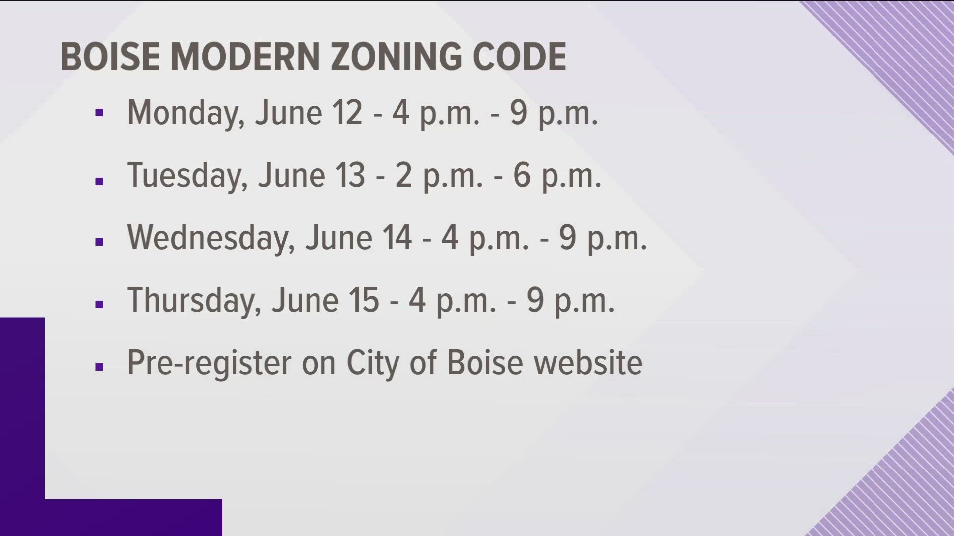 From June 12 - June 15, the public will have more opportunity to share their thoughts on the proposed code.