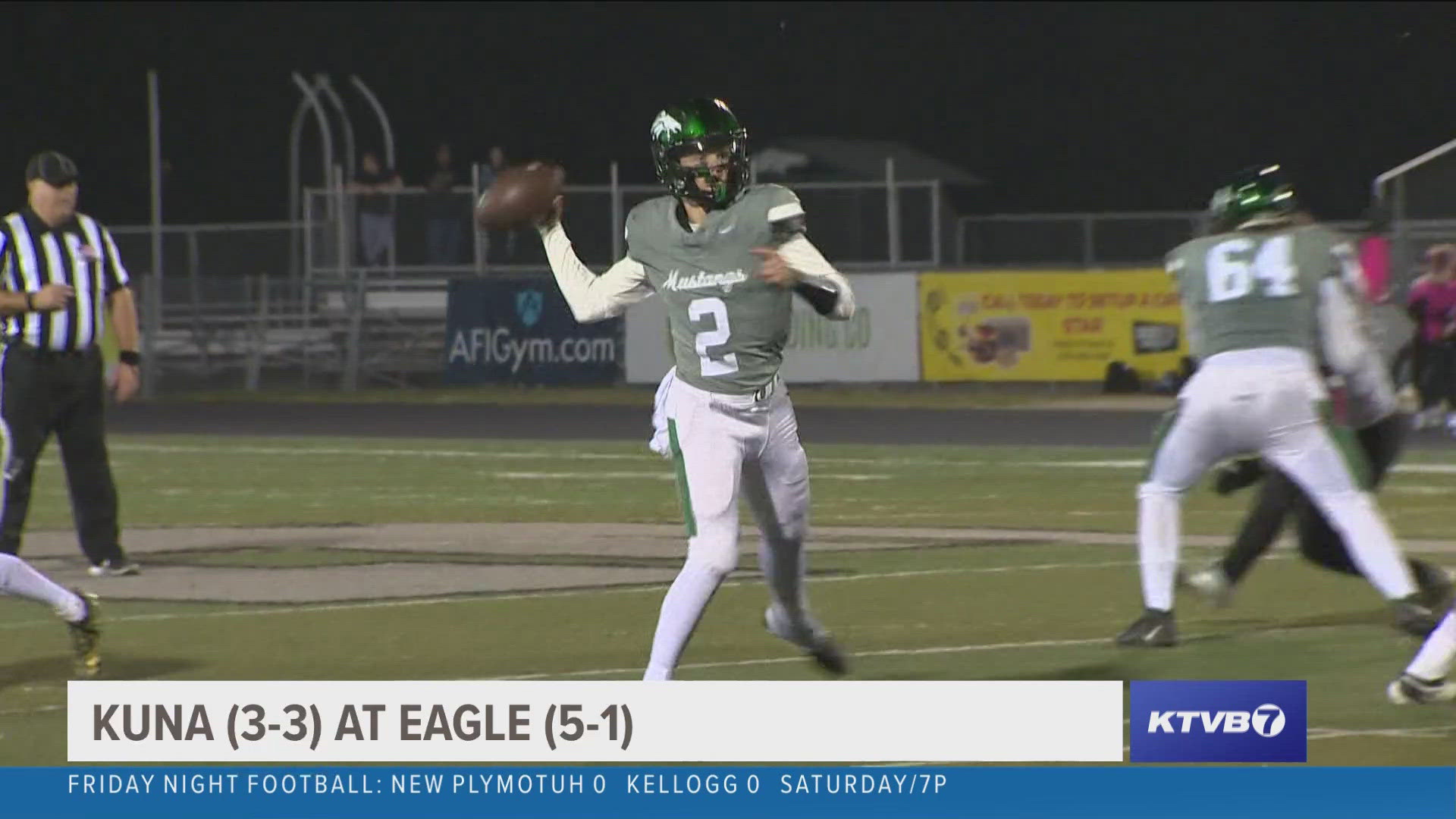 No. 2 Eagle (6-1) emerged with a 33-16 win after Friday’s 6A SIC battle with Kuna (3-4) was tied at 16-16 late in the first half.