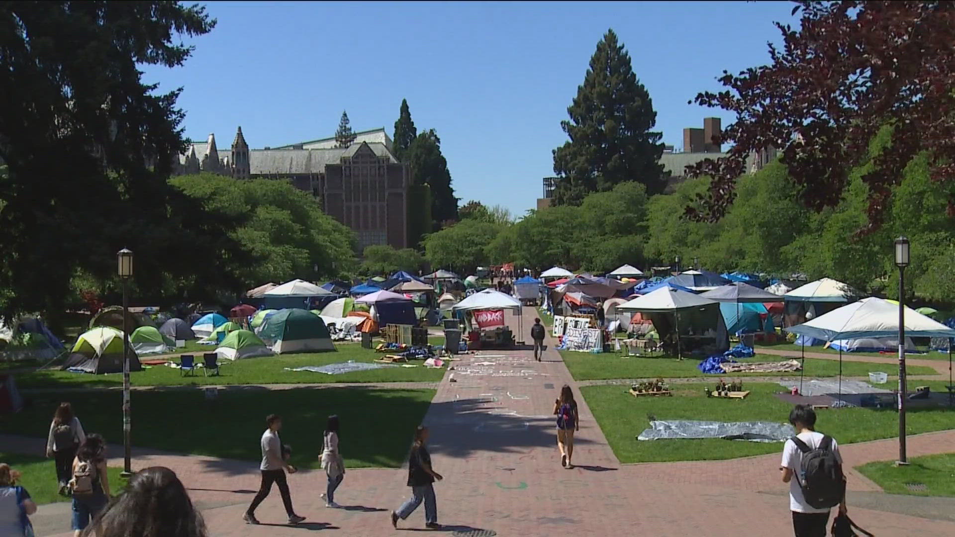 After the deal, the UW gave the protesters a deadline to clear the lawn.