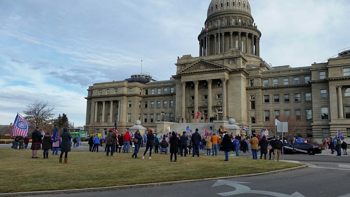 Trump supporter rally in Boise remained peaceful, in contrast with ...