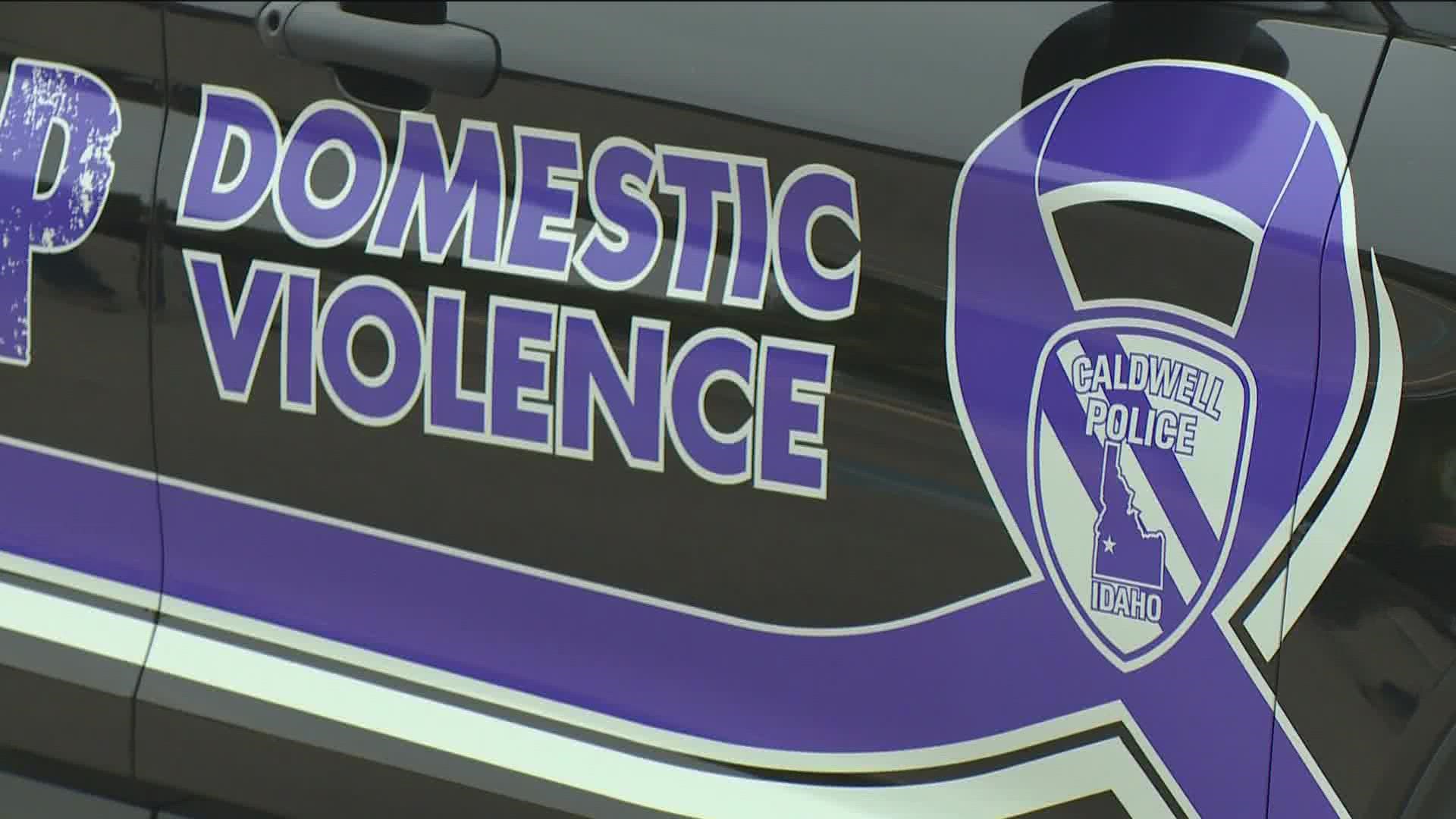 The new patrol vehicle aims to raise awareness for the prevalence of domestic violence issues in Idaho, and let victims know they have support.