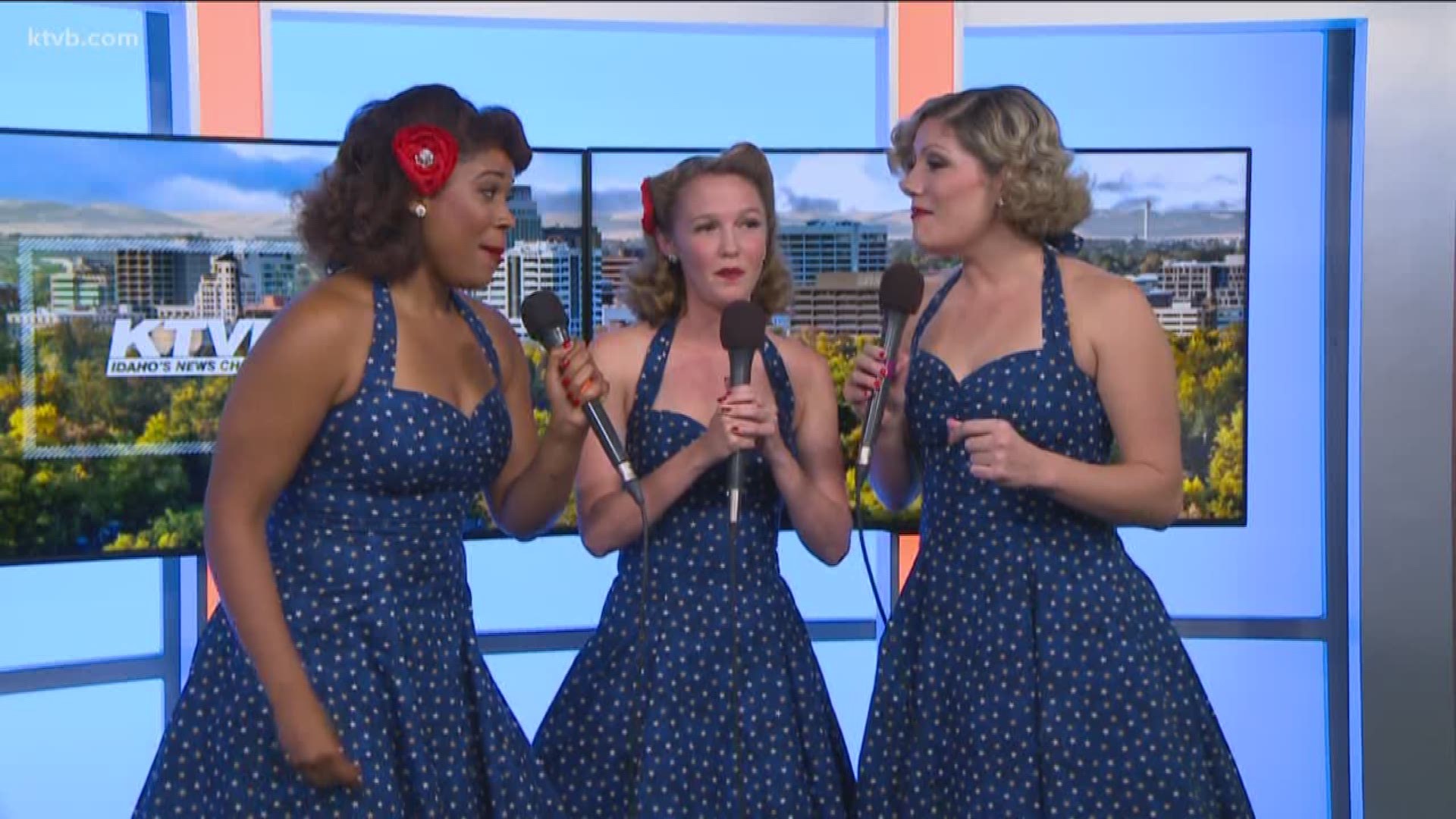 The vocal trio hails from New Orleans and performs classic songs from the 1940s. They talked about coming to Idaho on News at Noon and performed a song.