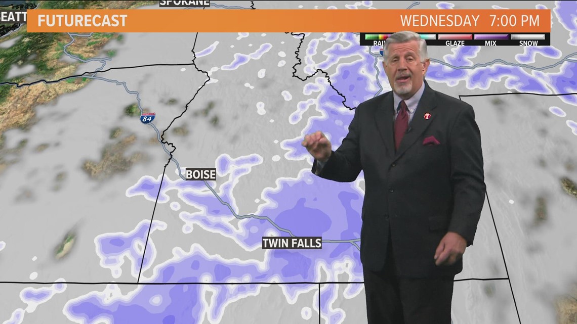 Snow showers possible Wednesday night; colder days ahead | ktvb.com