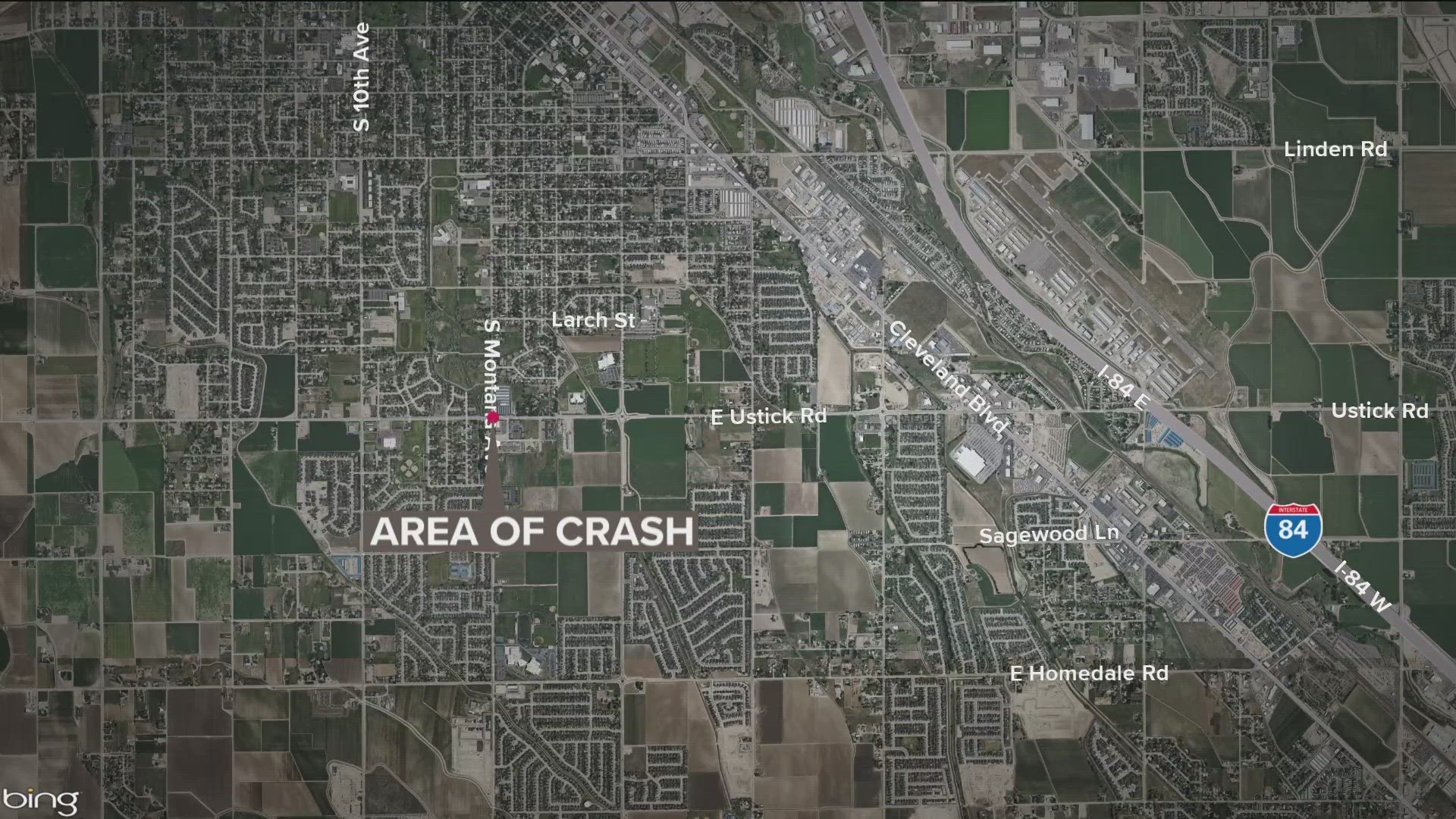 Police said a 44-year-old Caldwell man riding a motorcycle died Wednesday after he was hit by a vehicle that did not stop at a stop sign.