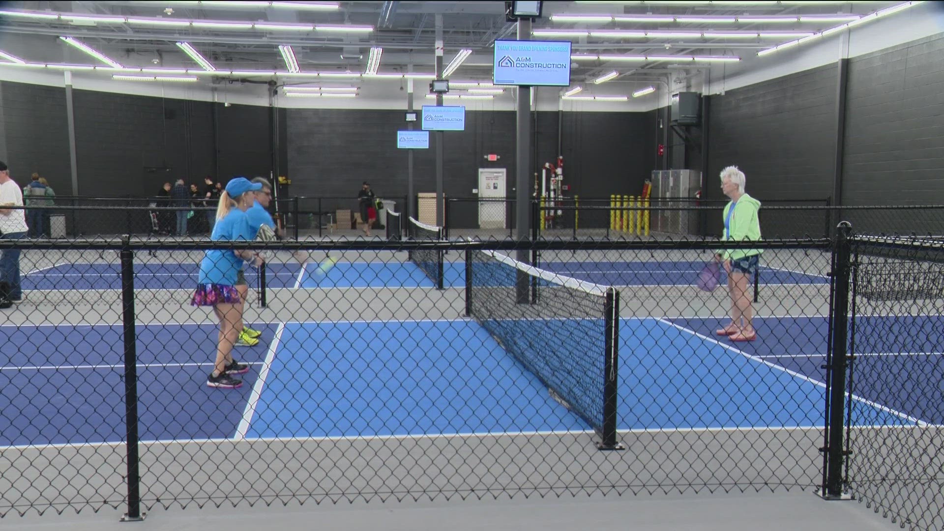 Players may relish this gym in southeast Boise, it boasts nine courts, golf simulators, snacks and recovery therapy.