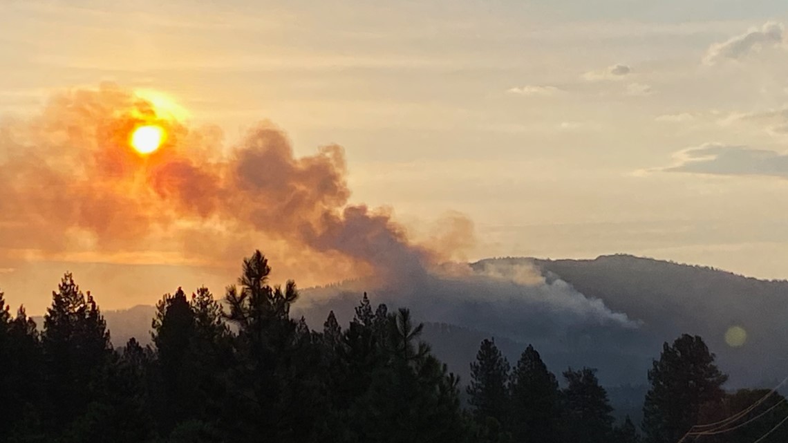 Crews fighting forest fire east of McCall