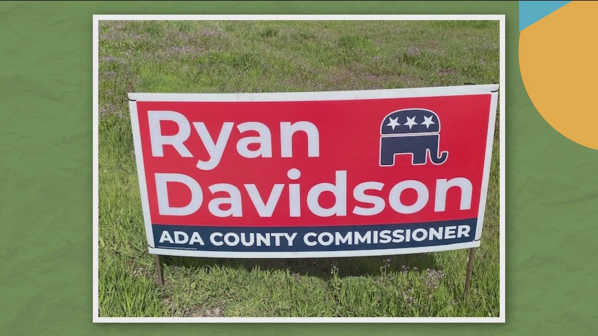 Another day, another complaint over a candidate's campaign signs for Ada County's next commissioner.