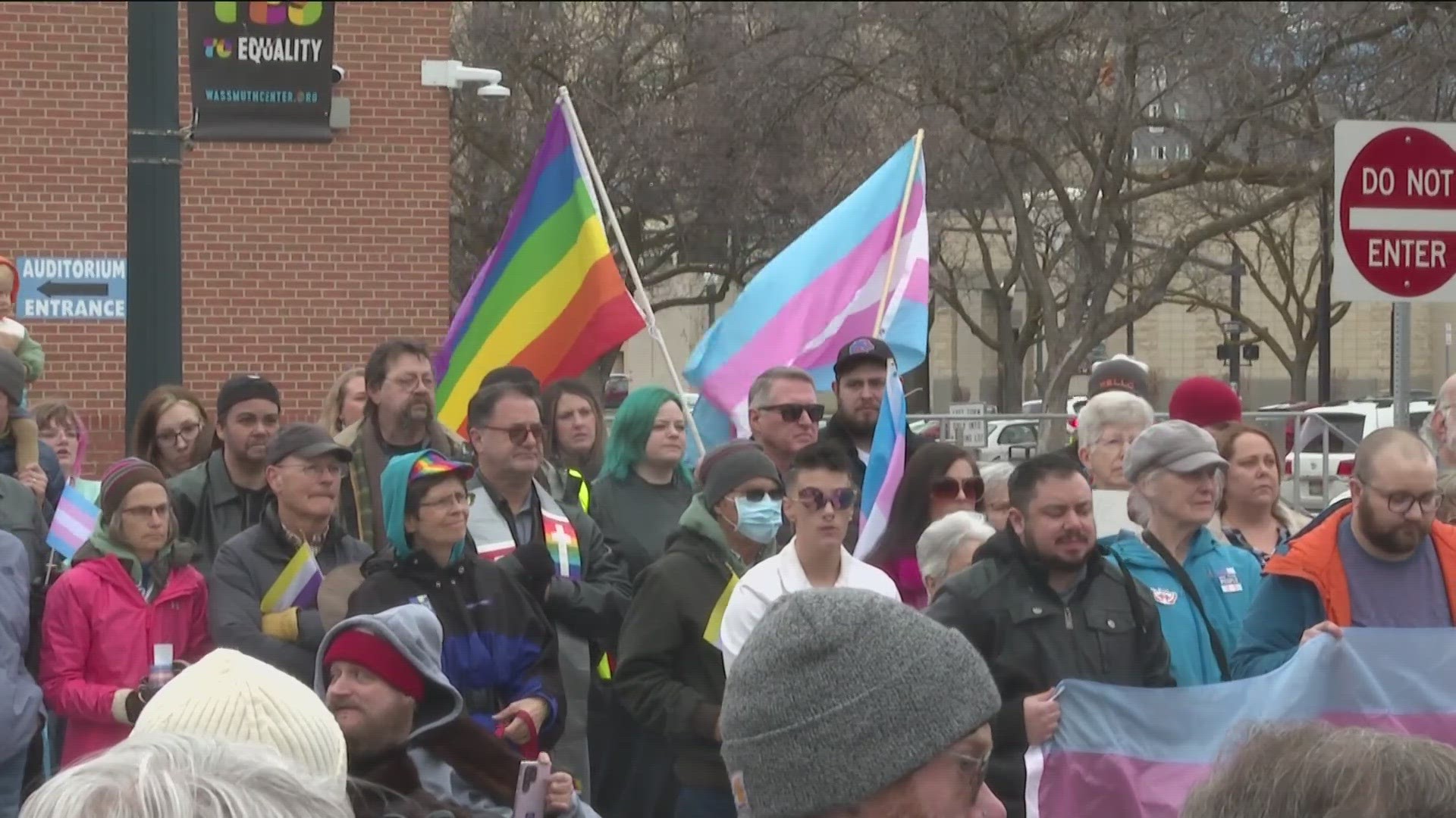 The annual gathering was held as a way for people to share stories and celebrate the transgender community - while also speaking out against House Bill 71.
