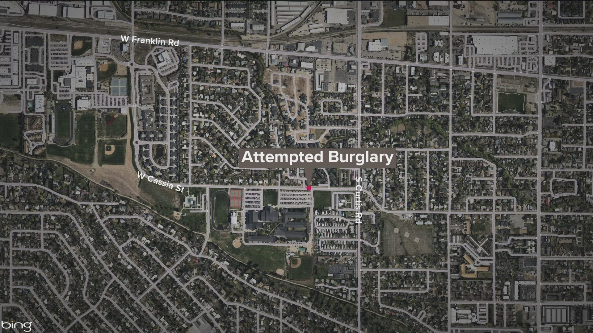 The suspect barricaded himself in the furnace room after the resident of the home he was attempting to steal items from confronted him at gunpoint, police say.