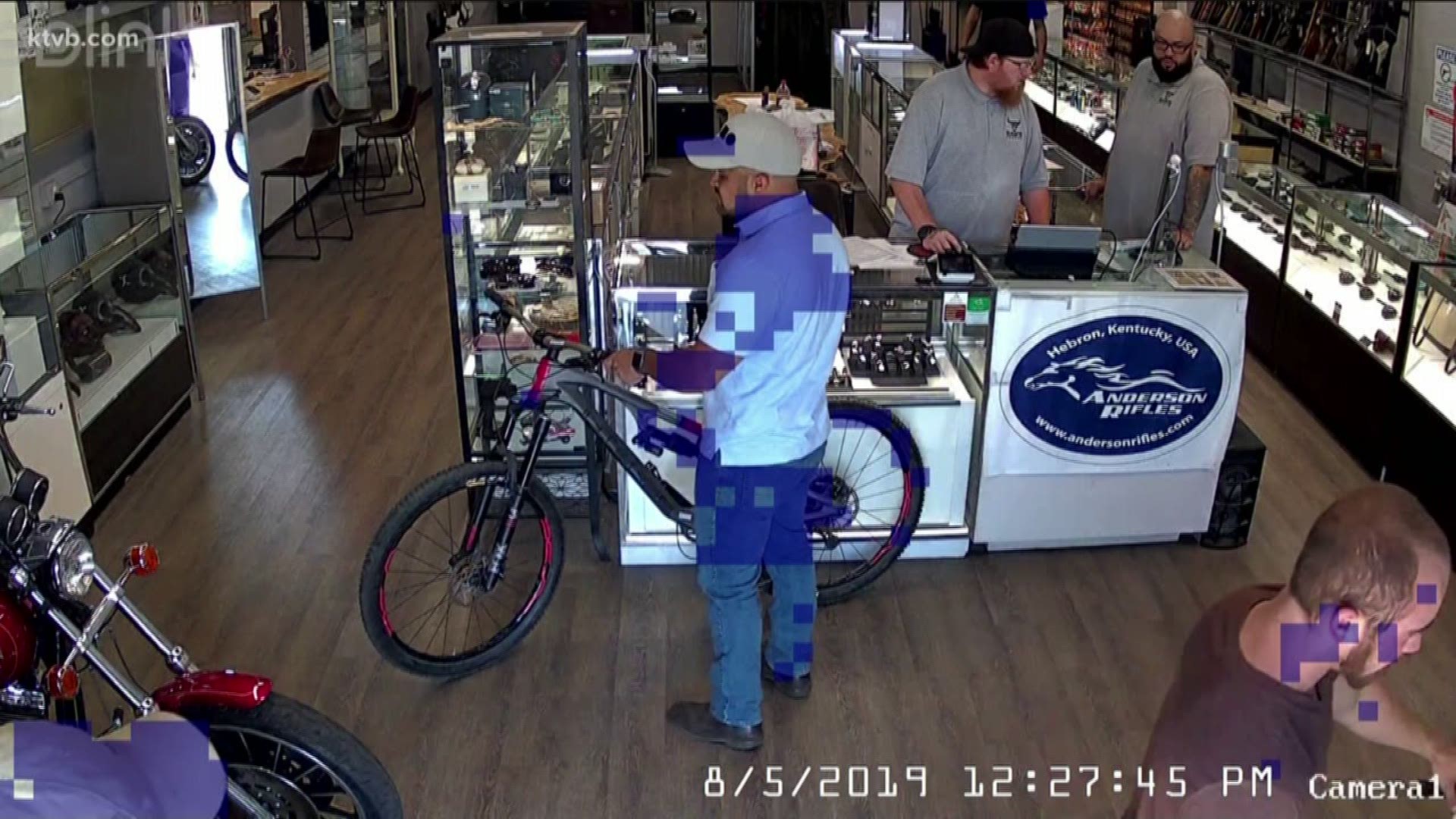 Police say the man tried to sell the bike to a Boise pawn shop.