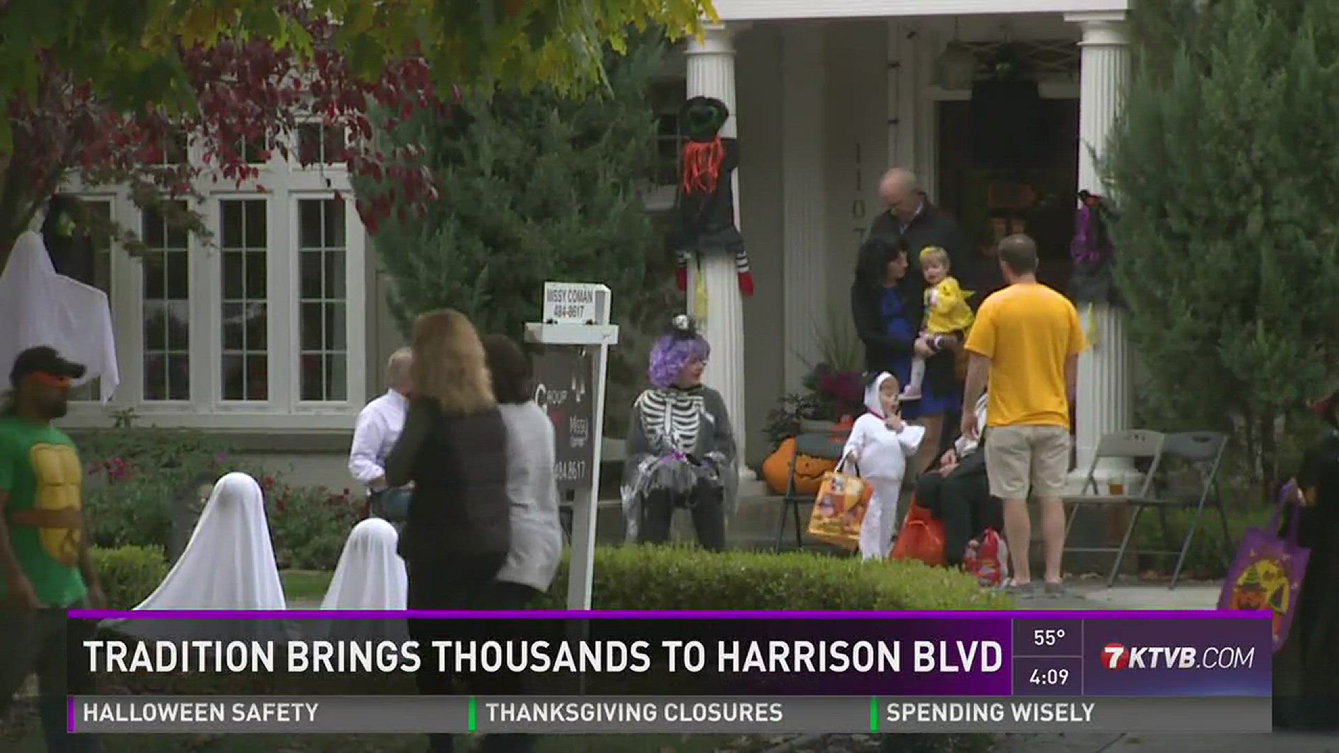 Tradition brings thousands of trick-or-treaters to the Boise street.