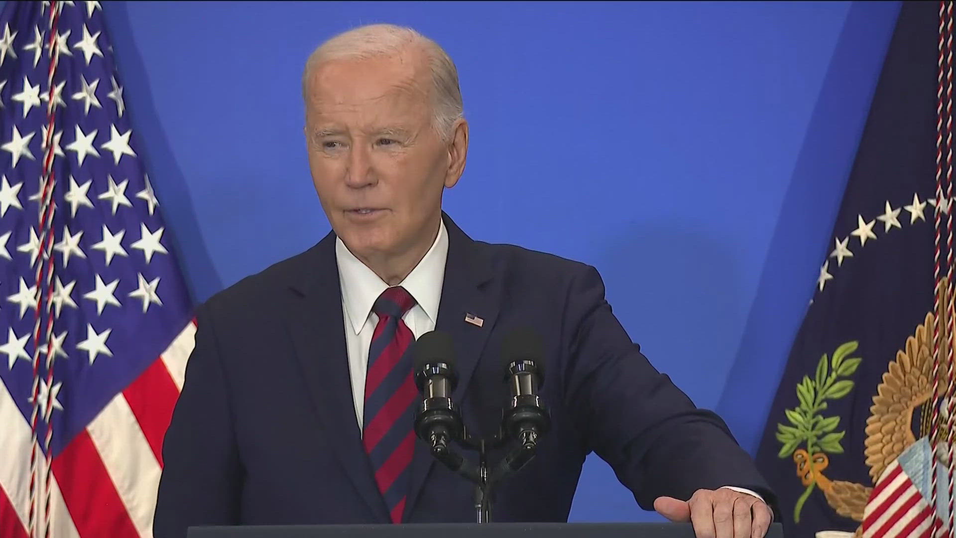 President Biden spoke about his success with Covid recovery efforts, which included high job numbers.