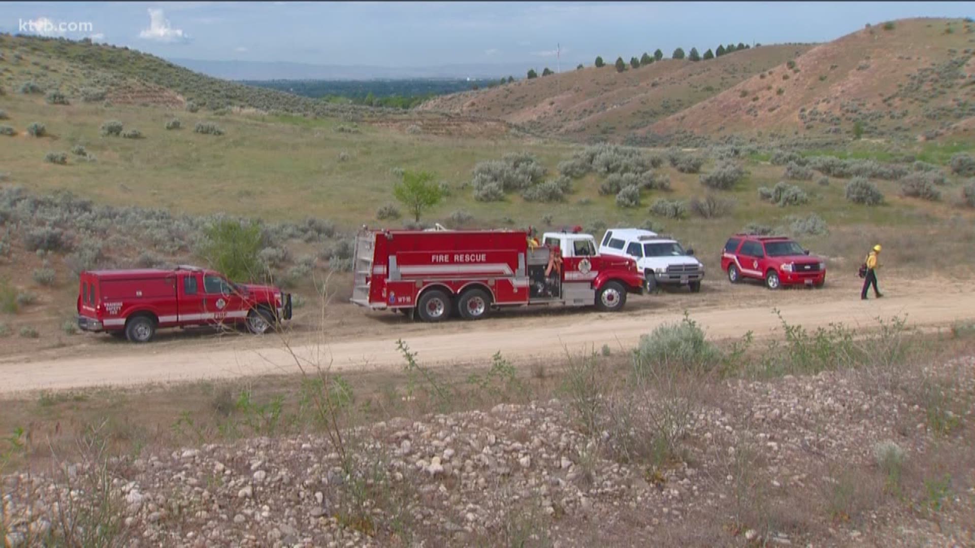 Several local fire agencies are taking part in the training.