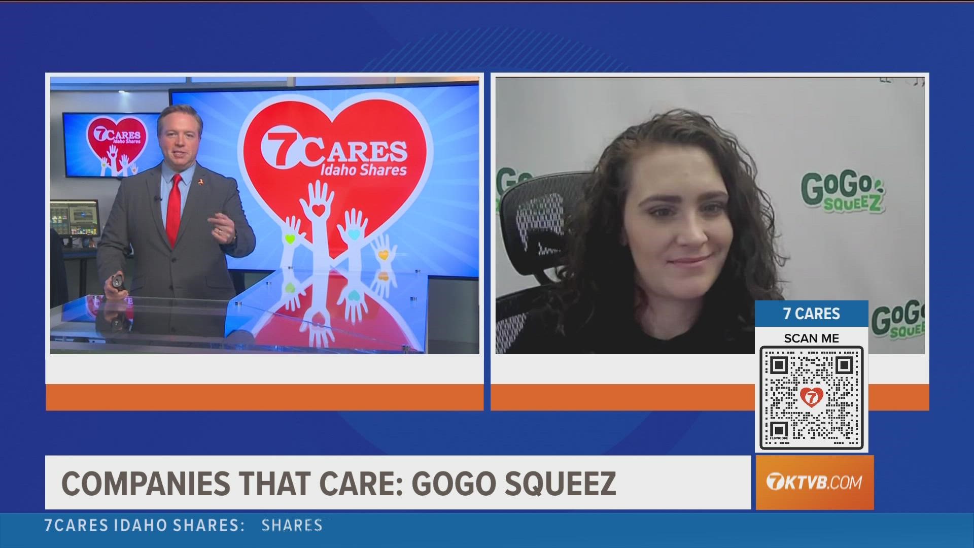 GoGo Squeez donated over 36,000 pouches which is valued at a little bit over $20,000.