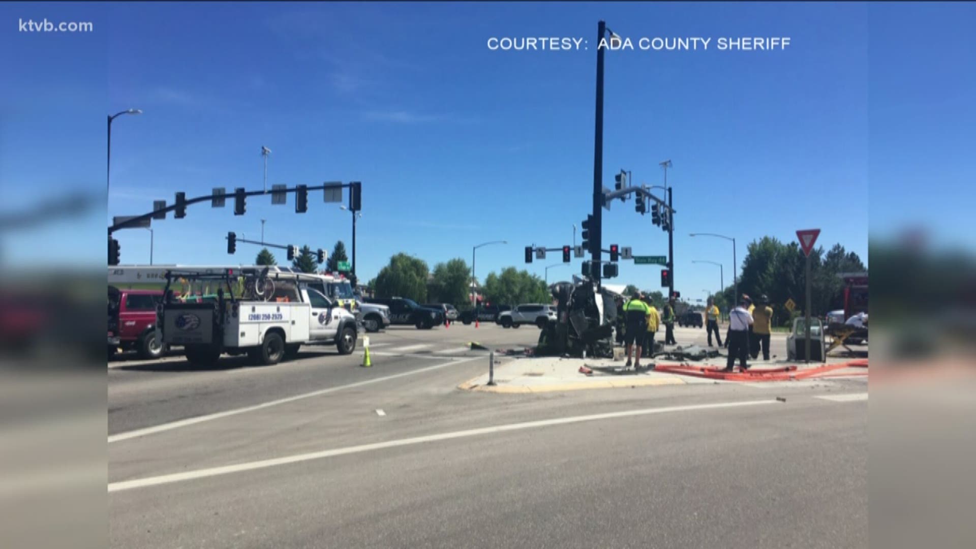 Idaho State Police said an SUV was turning north onto Eagle Road during a blinking yellow light when the driver collided with a van. Now, some are left wondering whether the yellow traffic arrows located at the intersection played any role.