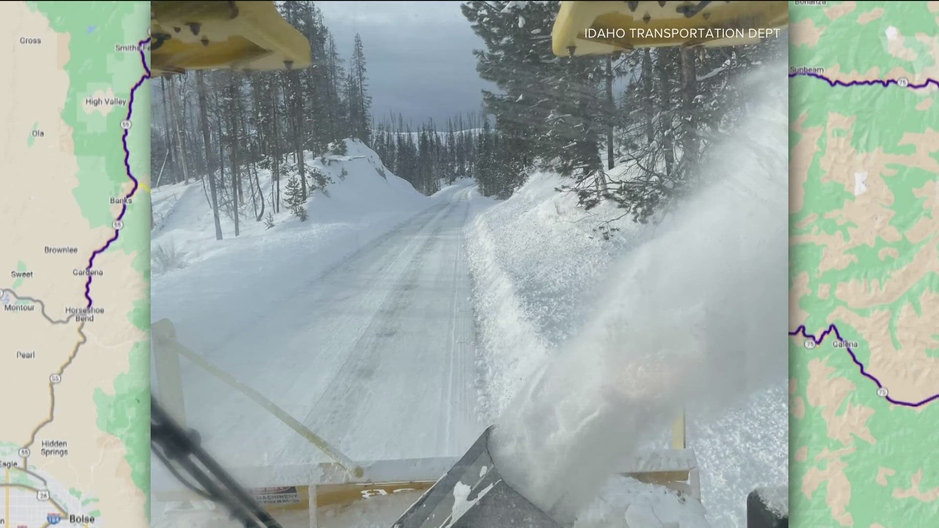 The section of Highway 21 will be closed until the area is stable.