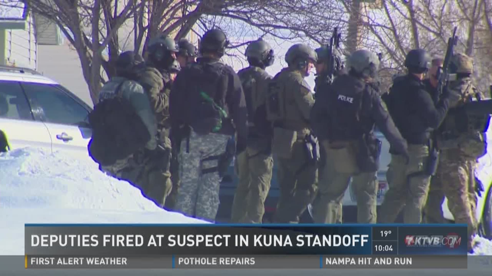 Deputies fired at suspect in Kuna standoff .