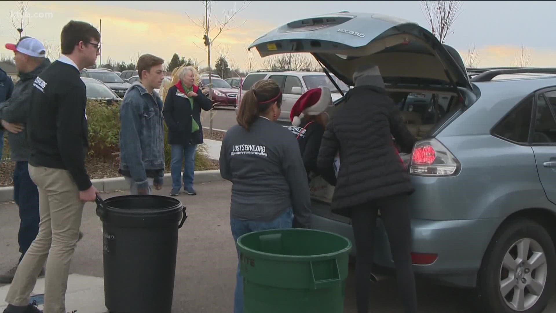 This is the fourth year Interfaith Drive-Thru has collected food and blankets and after seeing success last year, organizers said they wanted to expand their reach.