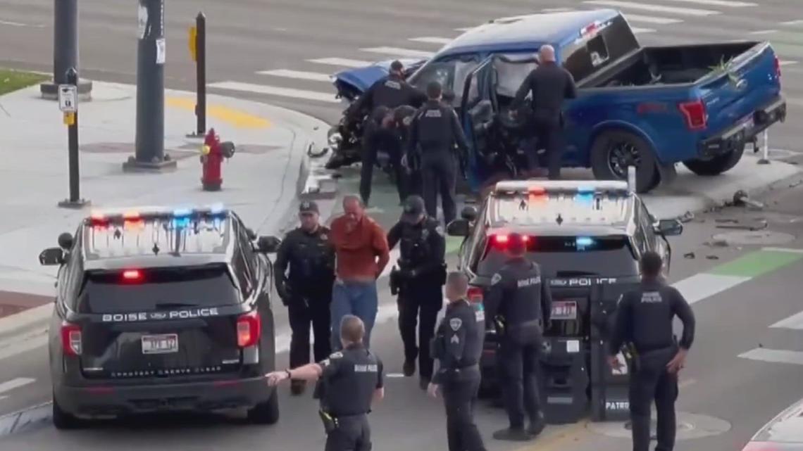 Sospechoso detenido tras enfrentamiento de una hora en el centro de Boise