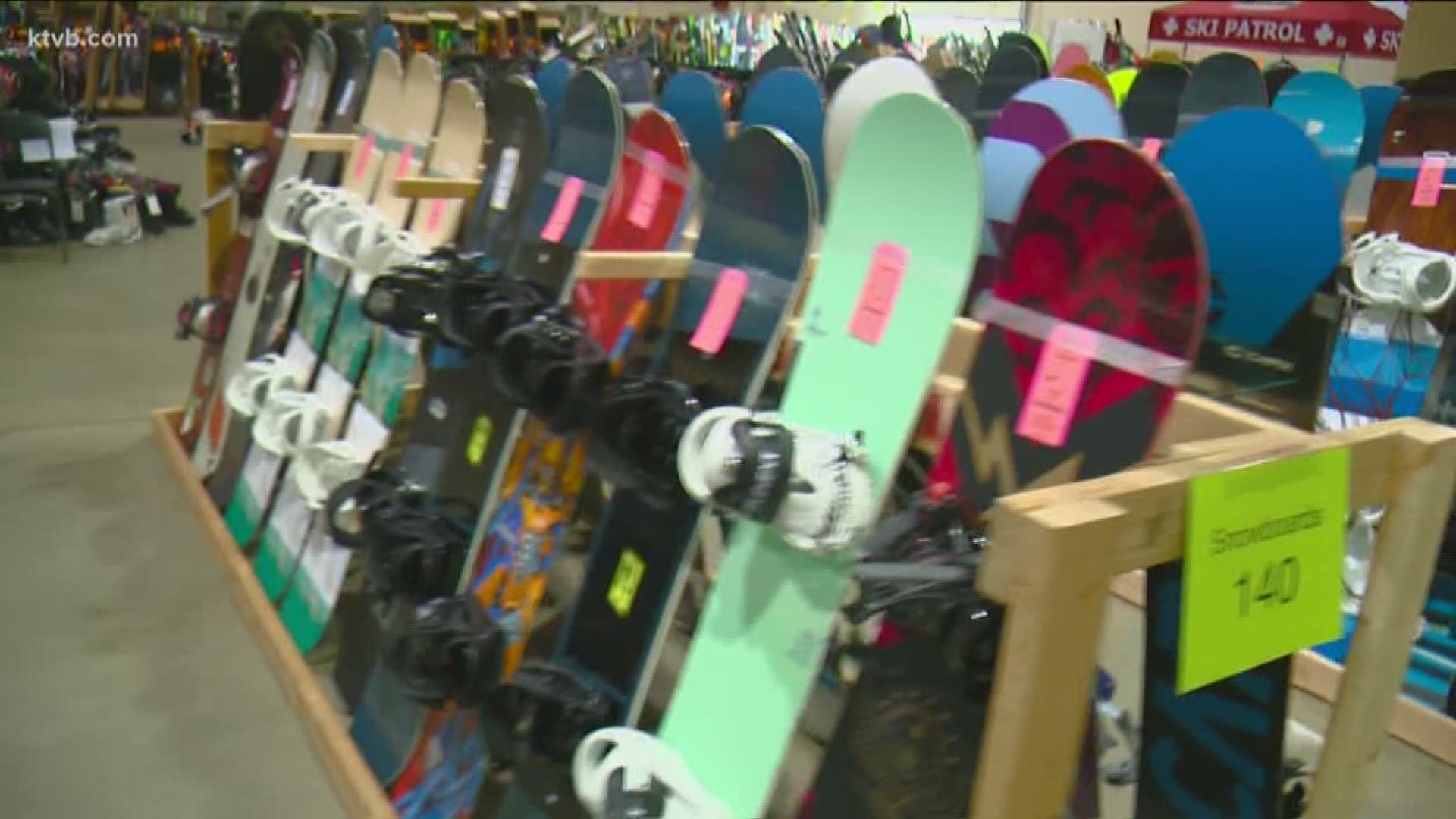 Skiers and snowboarders are searching for bargains this weekend at the 69th annual ski swap in Boise.