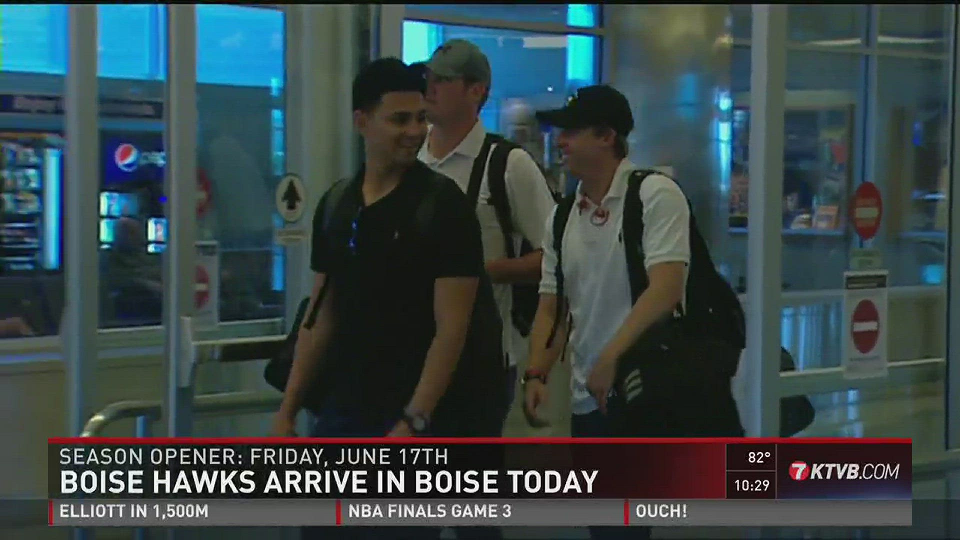 Members of the Boise Hawks baseball team arrived in Boise Wednesday just days before the start of the 2016 season.