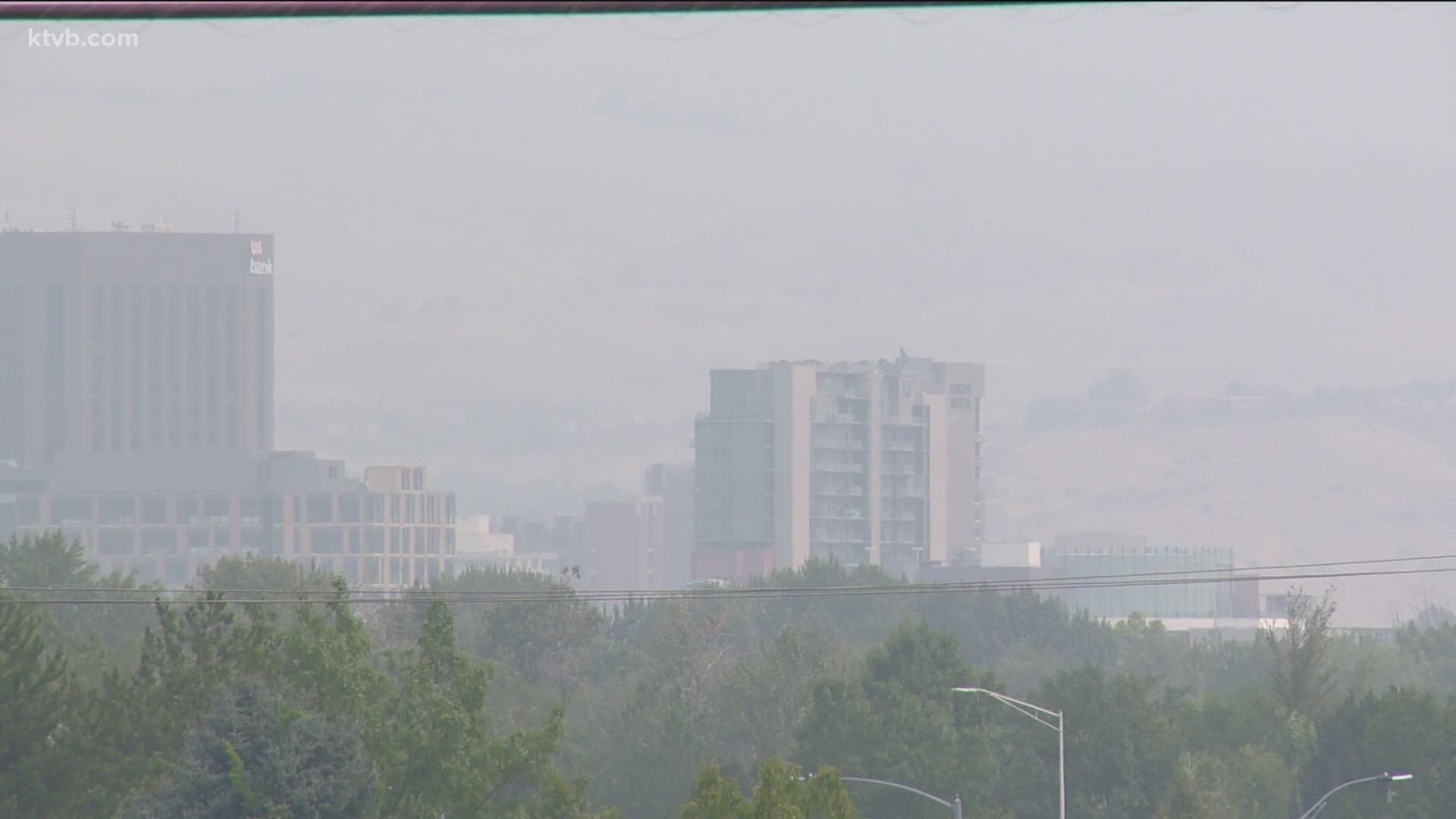 An inversion can trap wildfire smoke and smog from cars at the lower elevations.