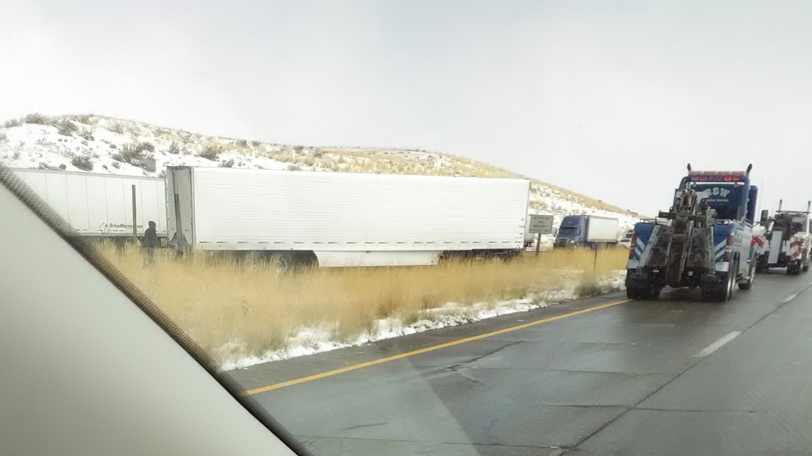 Wintry weather conditions bring Interstate 84 to a standstill