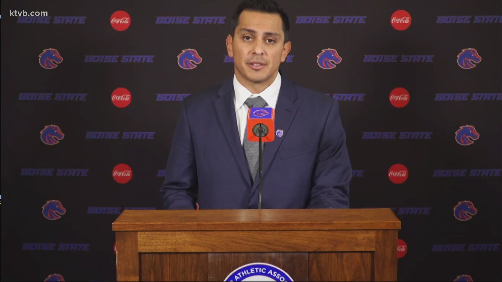On Sunday, Jan. 10, Boise State held a press conference to welcome Andy Avalos as the new head coach of the Broncos' football program.