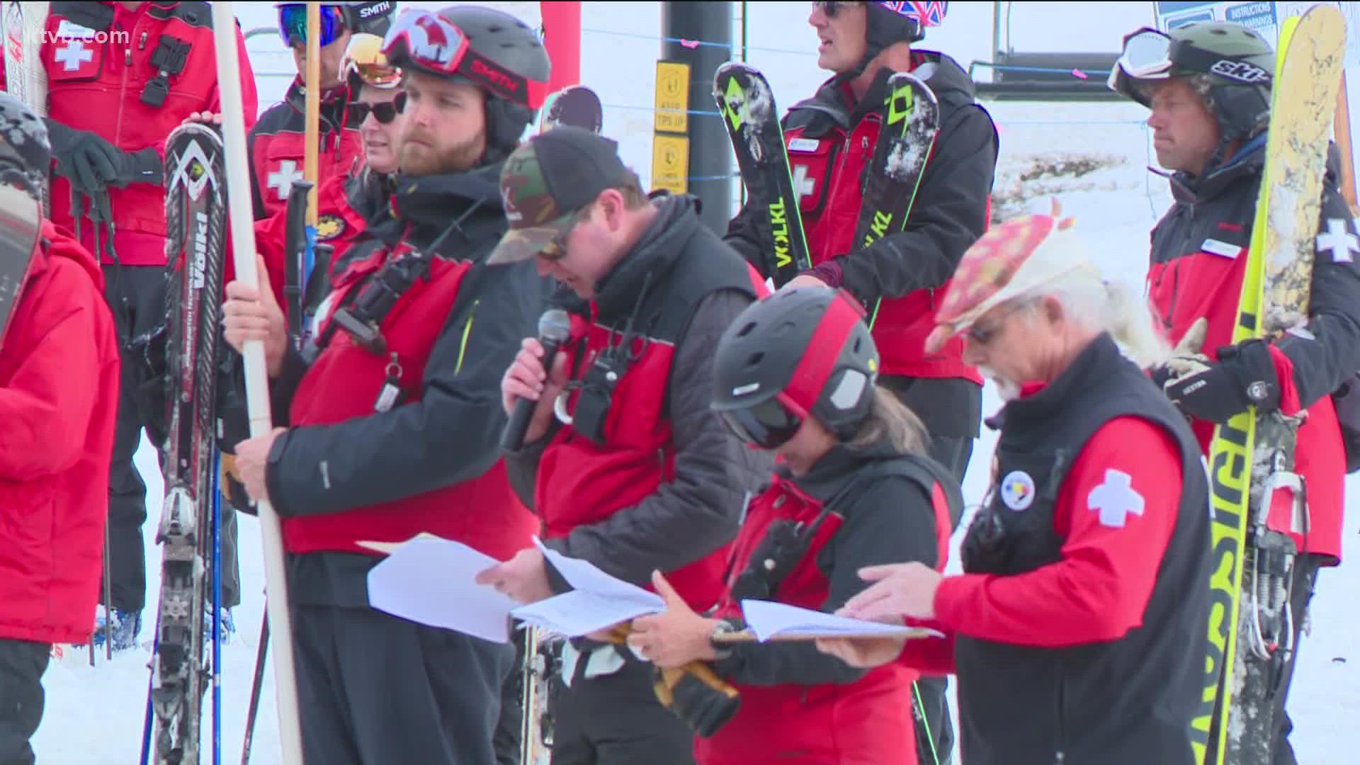 On Sunday, there was a memorial service for the fifteen ski patrollers from Bogus Basin who lost their lives during the pandemic.