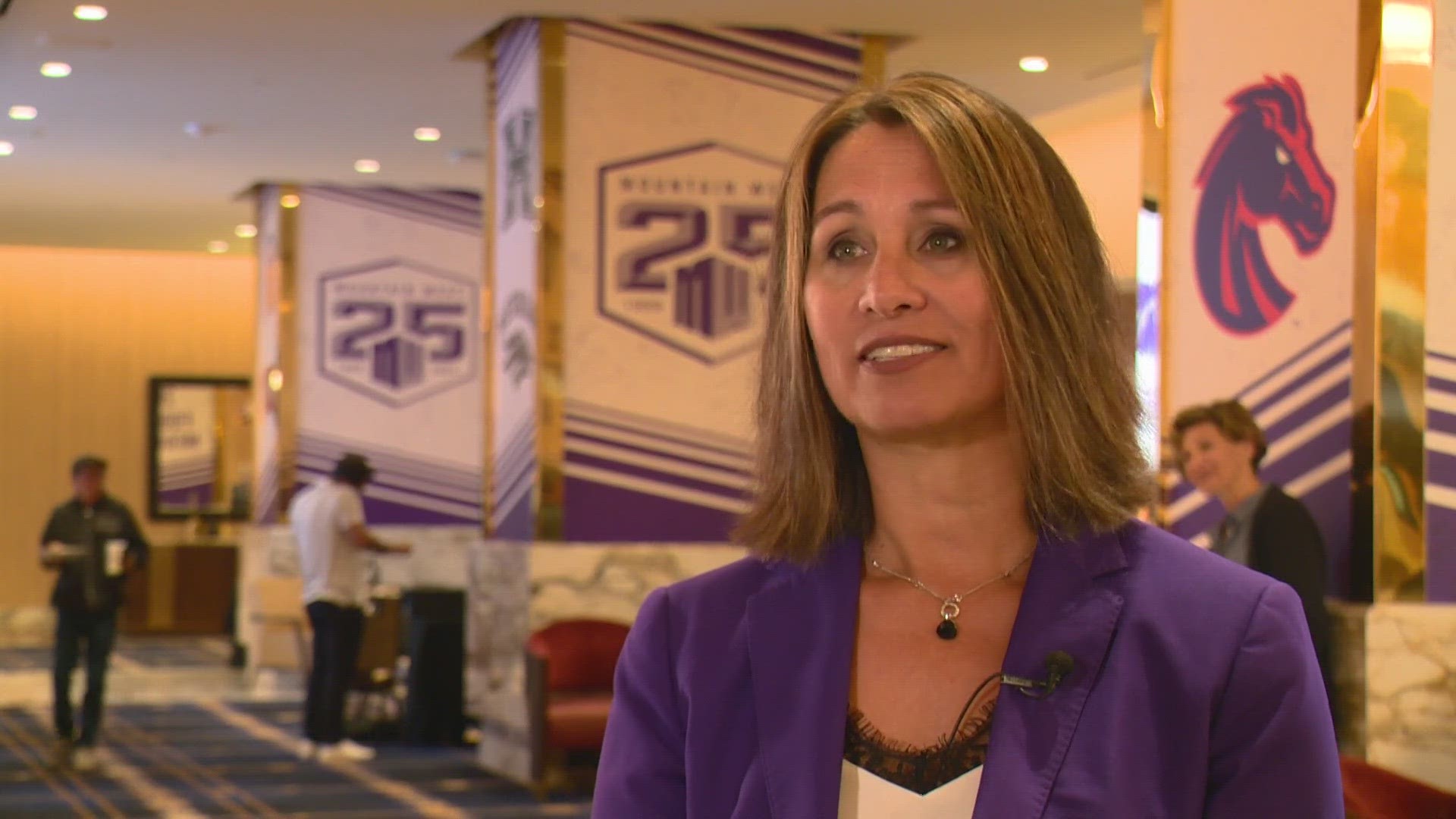 Mountain West Commissioner Gloria Nevarez joins KTVB's Brady Frederick for a one-on-one interview at media days in Las Vegas.