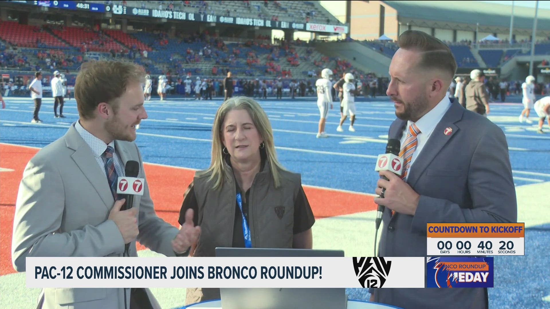 Pac-12 Commissioner Teresa Gould joins Bronco Roundup Gameday | ktvb.com