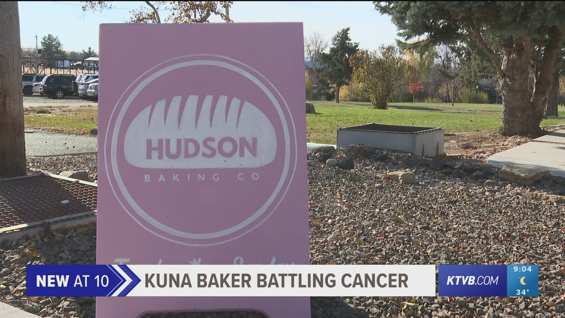 Aaron Hudson opened Hudson Baking Co with his wife three years ago. He was diagnosed with cancer three months after opening, and has been diagnosed once again.