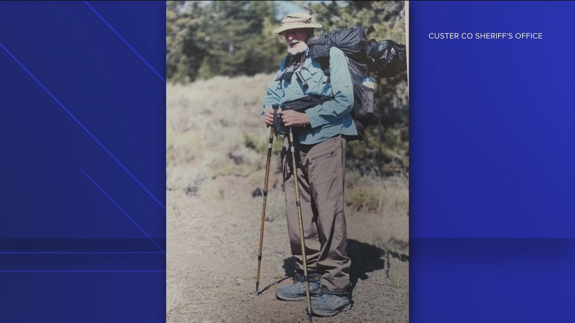 The Custer County Sheriff's Office said he was found and is safe.