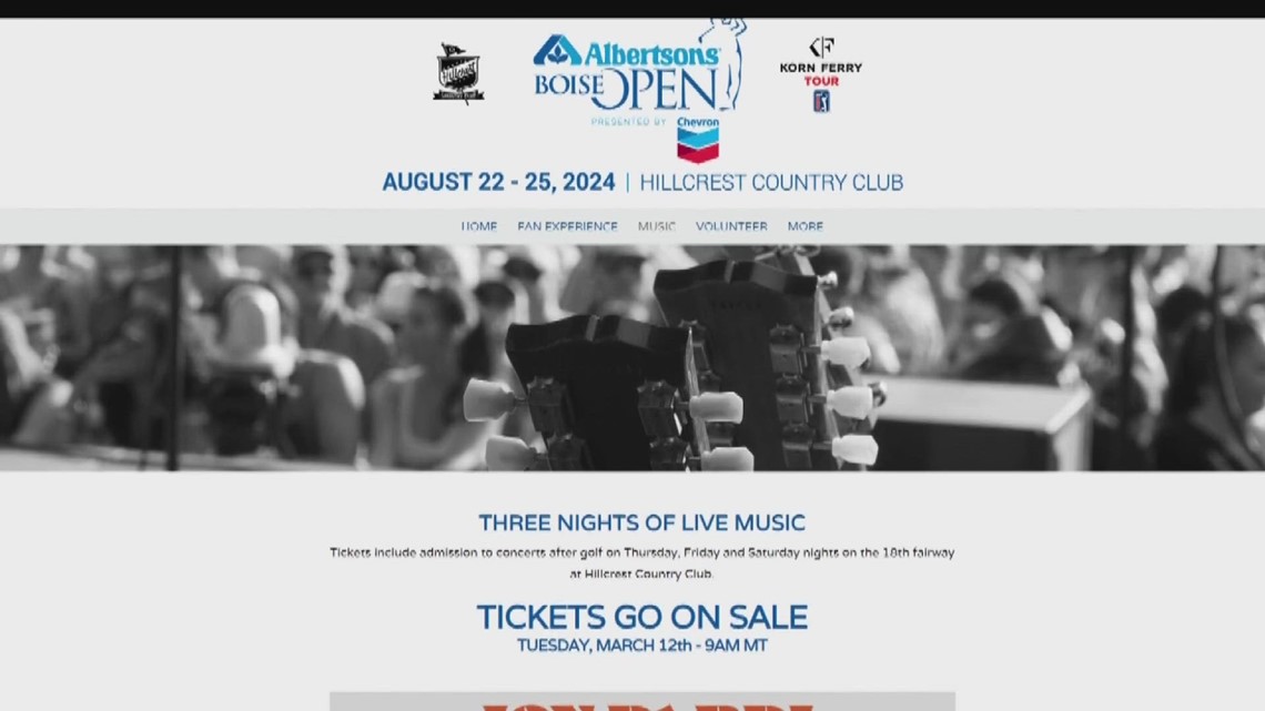 Concert lineup for The Albertson's Boise Open is announced